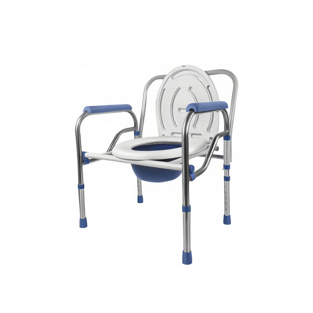 Elderly Foldable Multifunction Toilet Chair: Portable & Household Use