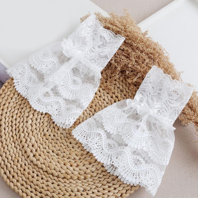 Breathable Lace Detachable Sleeve Wrist Cuffs Sleeves Multipurpose Arm Covers For Office Women Formal Event Daily Outfit