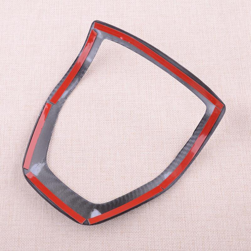 Carbon Fiber Style Steering Wheel Cover Trim Frame Fit for Ford Ranger Everest Endeavour 2015-