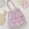 Elegant Polyester Shoulder Bag With Hidden Pockets For Work And School