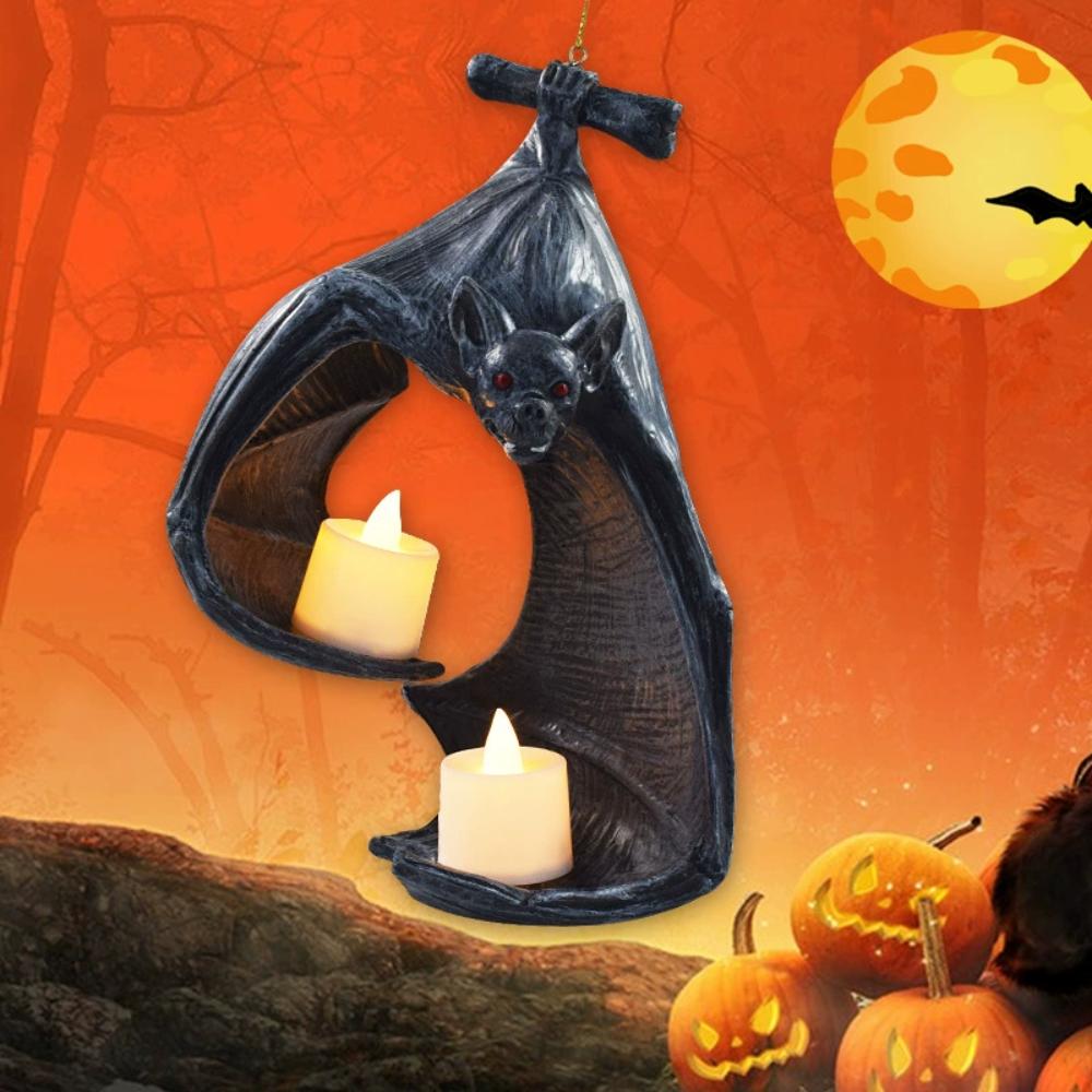 Resin Candlestick Hanging Decoration Home Decorations Bat Candle Decorations