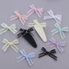 20pcs/pack 3.5X4cm Gauze Bows Colorful Small Size Satin Ribbon Bowknot Flower for Craft Handwork DIY Party Decoration Supplies