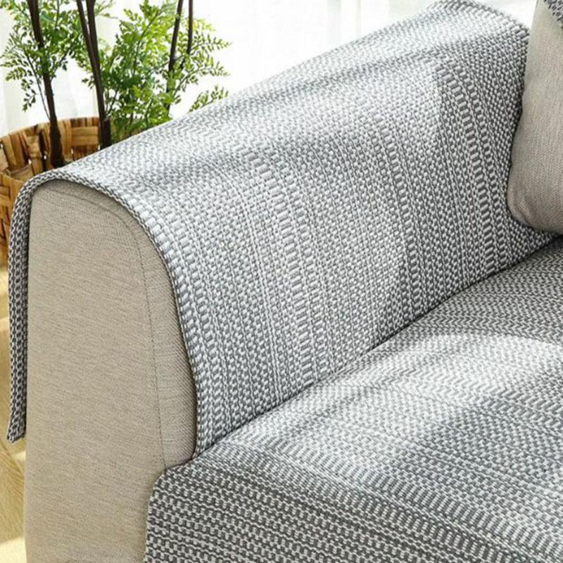 Hand Woven Sofa Cushion Living Room Anti-Wear Couch Slipcover Dustproof Non-slip General Sofa Cover Seat Cushion Pad Sofa Towel