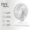 Ventilador para Oficina en Casa, Ventilador de Escritorio Portátil, Pequeño Circulador de Aire de 3 Velocidades, Silencioso, Personal, Compacto, Dispositivo de Refrigeración, Cabezal Inclinable Ajustable, Mesa para Dormitorio, Cocina