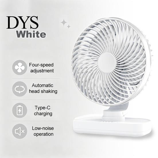 Ventilador para Oficina en Casa, Ventilador de Escritorio Portátil, Pequeño Circulador de Aire de 3 Velocidades, Silencioso, Personal, Compacto, Dispositivo de Refrigeración, Cabezal Inclinable Ajustable, Mesa para Dormitorio, Cocina