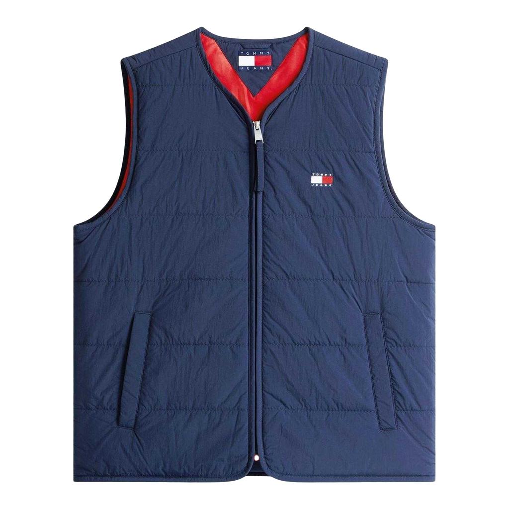 Tommy Jeans Mens Flag Logo Quilted Gilet