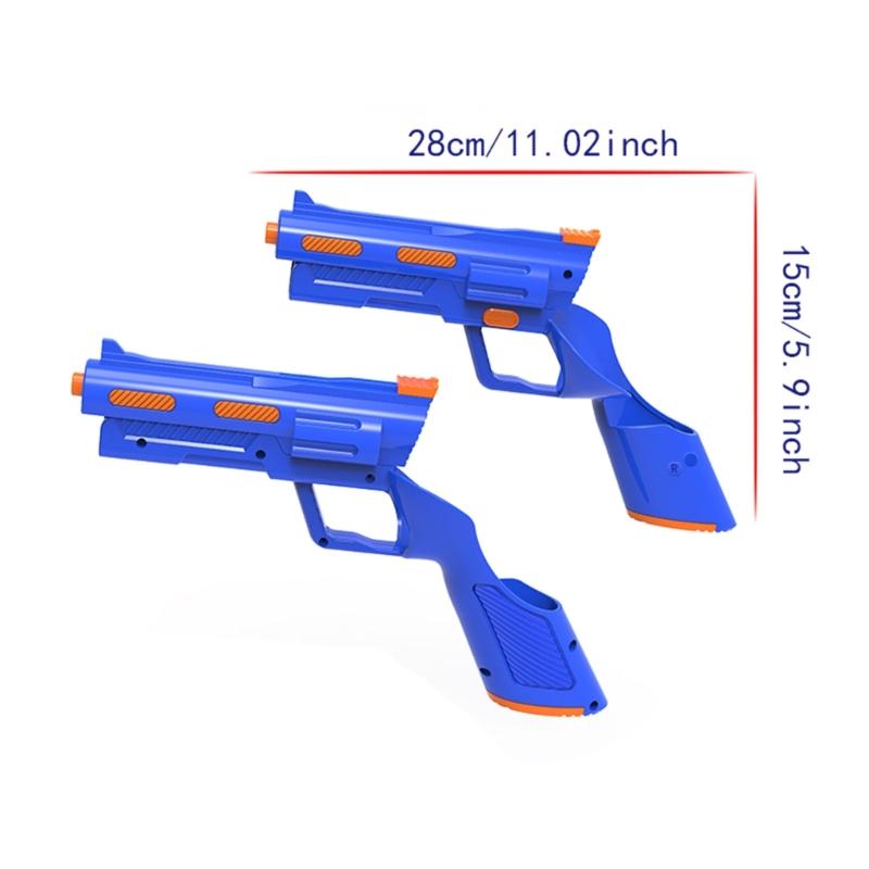 Secure and  ABS Gaming Handle VR Gaming Shooting Grip for Q 3 Virtual Reality Shooting Controller Blue