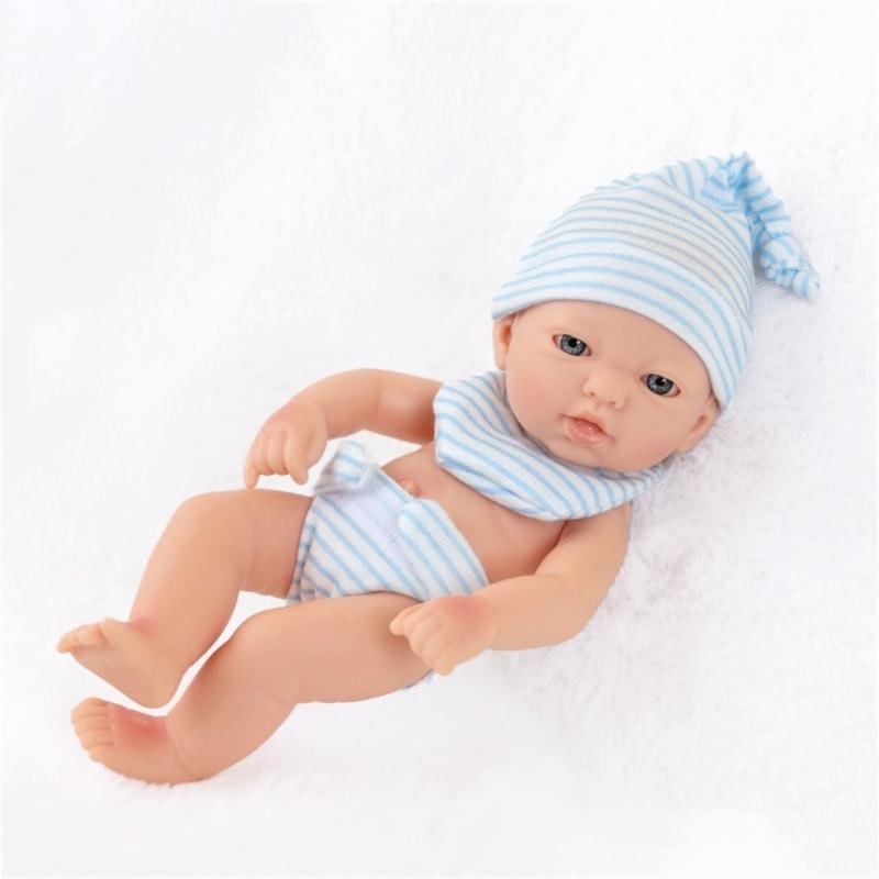 7in Collectible Doll Interactive Reborns Toy Washable Baby Doll New Parent Gifting Dolls Toddler Cuddle Educational Toy