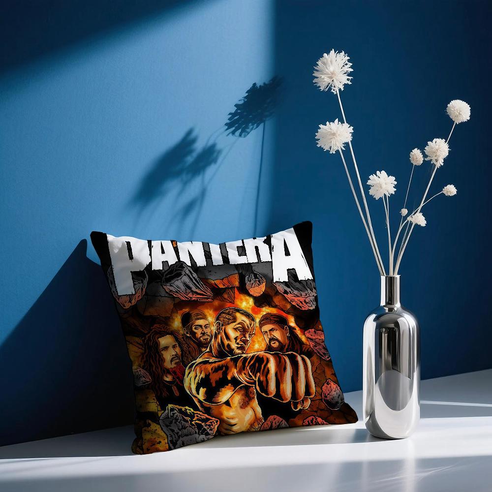 P-PanterA Rock Band cushion cover Comfortable and soft bedding skin friendly leisure sofa car office pillowcase