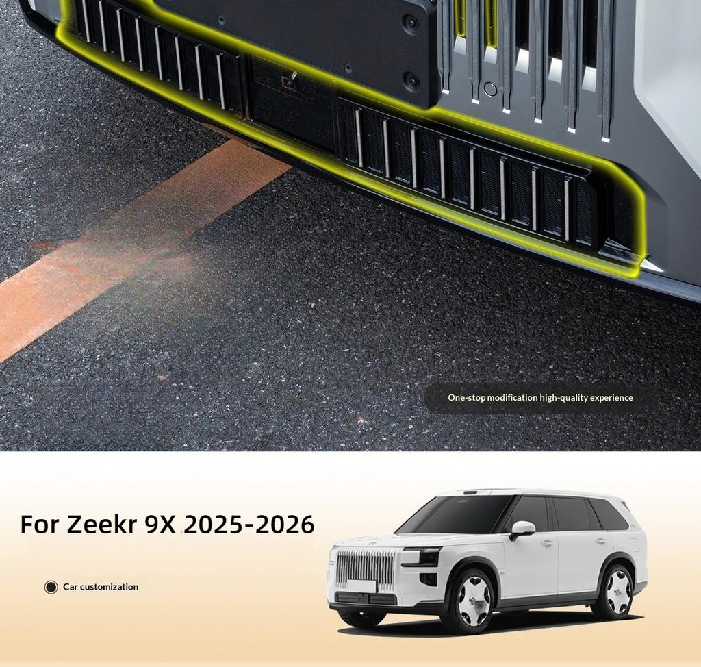For Zeekr 9X 2025-2026 Car Front Bumper Grill Mesh Bug Screen Stone Guard Radiator Cover