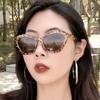 Multicolor Leopard Print Cateye Sunglasses Goggle Gafas Sol Mujer Cat Eye Sunglasses Summer Sunscreen Sun Spectacles Retro Vintage