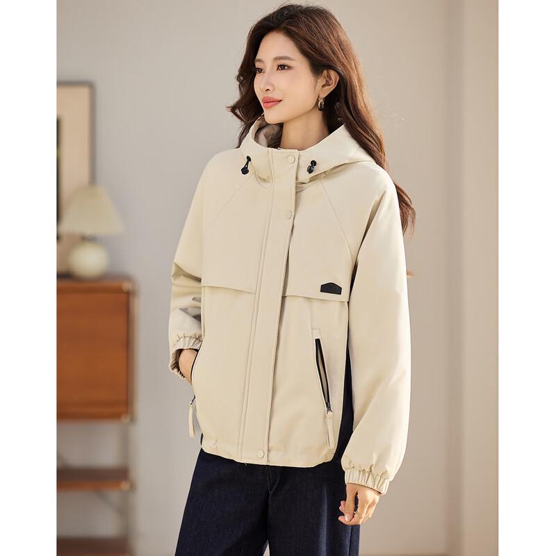 TERRE BLEUE Women's Winter Hooded Padded Jacket