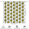 Avocado Shower Curtain Cute Fruit Pattern Waterproof Bathroom Decor Farmhouse Kitchen Backdrop Wall Hanging