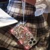 Luxury Fashion Crystal Pink Hardware Lollipop Pearl Heart Drop-Proof Phone Case with Crystal Lanyard, Suitable for iPhone 17 Pro Max / 16 Plus