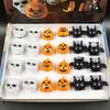 Halloween LED Rings, Light Up Finger Rings Toy for Kids Adults, Spooky Pumpkin Ghost Eyeball Luminous Rings for Party Favors Treats Goodie Bag Filler