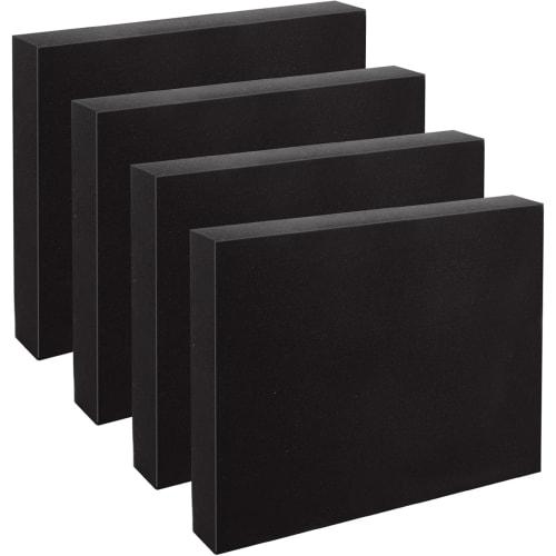 4-Piece Anti-Slip Rubber Blocks, Height Adjustable, Square, Anti-Slip, Cushioning, Scratch-Resistant, Protective, Furniture, Anti-Vibration, Sound-Dam