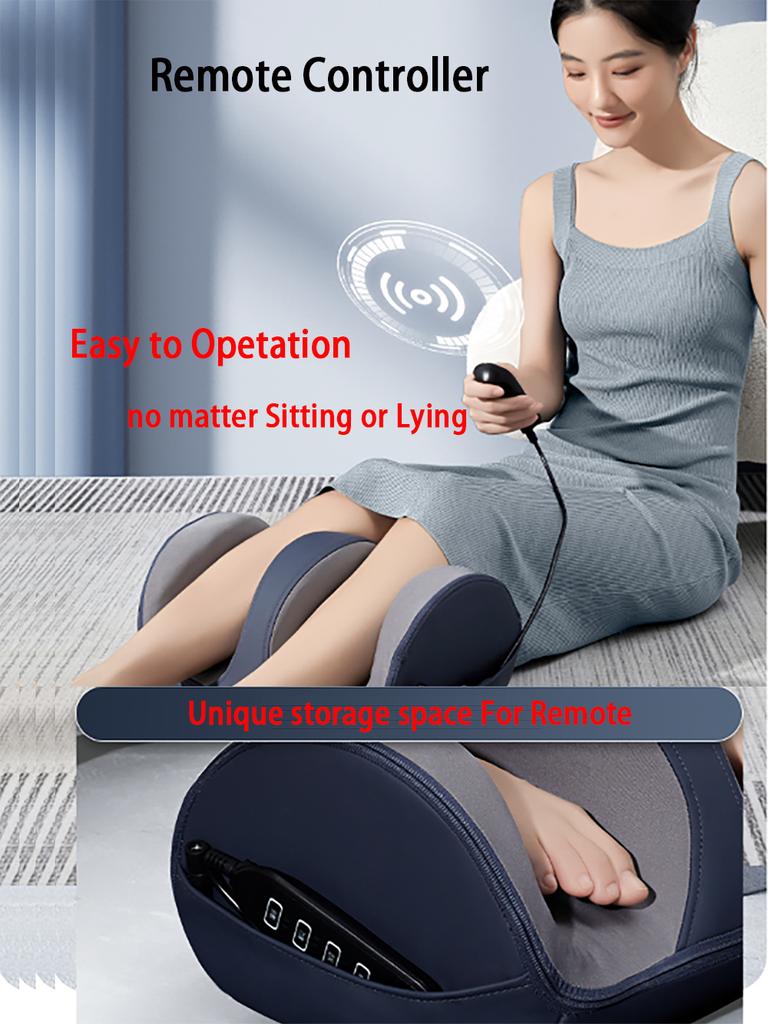 Elektrisches Shiatsu-Fußmassagegerät mit Wärme, Knetmassagegerät für Füße und Waden mit Massagerolle, Tiefengewebe-Muskelentspannung