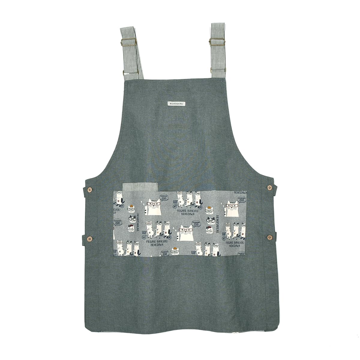 

Фартук с пуговицами с обеих сторон A la carte Фартук с пуговицами с обеих сторон 258548 Синий [Kusuguru Japan] M-L синий