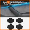 For Tesla Model 3 Model Y Juniper 2026 Long-Lasting Leather Inner Door Handle Protector Cover Gloves Car Interior Accessory