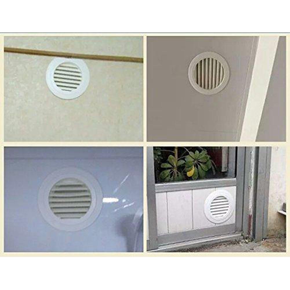 Plastic Round Air Exhaust Vent Grille Cover Wall Ventilation Inlet Outlet Eco Friendly ABS Plastic Construction
