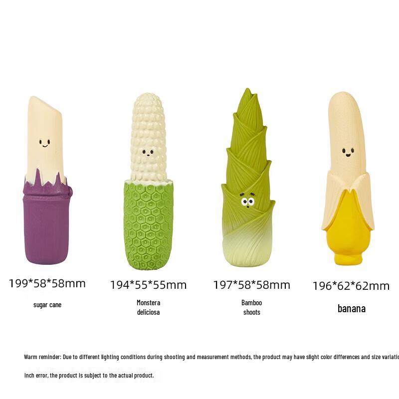 EETOYS Half-Peeled Sound Latex Dog Toy Set