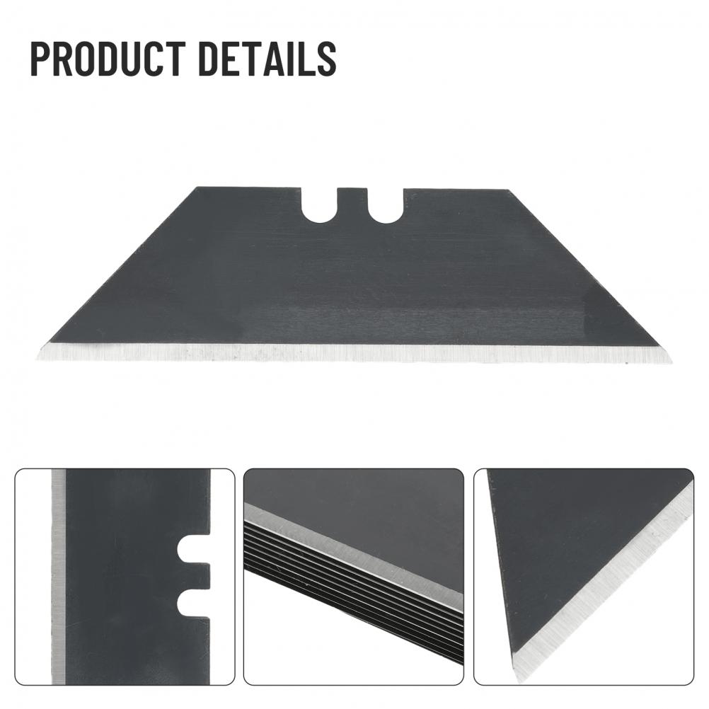 0.6mm Thickness Trapezoidal Blade 30 Pcs Set Silver