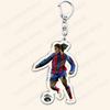 Popular Soccer Ball Player Keychains for Accessories Bag Football Key Chain Ring Fans Gifts Friends Keyrings 4