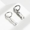 S925 Sterling Silver Beaded Woven Rope Small Fish Pendant for DIY Bracelets & Necklaces
