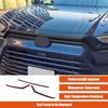 PIUGILH Front Hood Grille Panel Trim Molding Compatible with Toyota Grand Highlander 2024 2025 Accessories (Carbon Fiber Color)