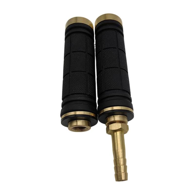 Quick Connecting Gas Lamp Adapter Copper Rubber Texture Outdoor Gas Lights Connectors for Night Camping Extended Handle