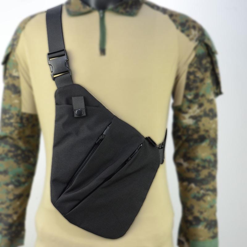 Men's Anti-Theft Crossbody Bag: Single-Shoulder, Multi-Functional Tactical Chest and Waist Bag for Outdoor Leisure.