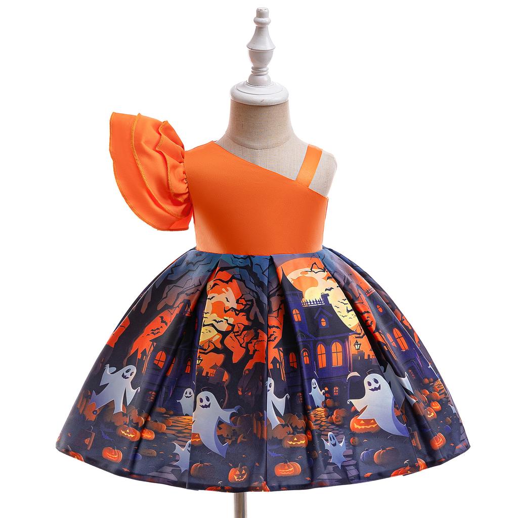Halloween Kleider Blumenmädchenkleid Kleinkind Taufe 1. Geburtstag Kleid Baby Mädchen Kleidung Prinzessin Hochzeitsfeier Kinderkostüm