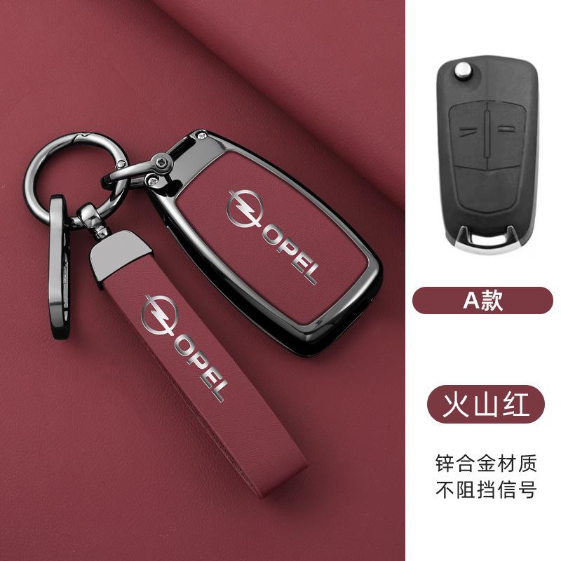 Zinklegierung Leder Auto Schlüsselhülle Abdeckung für Vauxhall Opel Astra H J Corsa D Insignia Vectra Zafira Signum Antigo Omega Zubehör