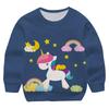 2025 Neues 3D Pinkes Sweatshirt Einhorn Hoodies Herbst Winter Freizeit Gartenkragen Jungen und Mädchen Kinder Streetwear Hoodie 4-14T