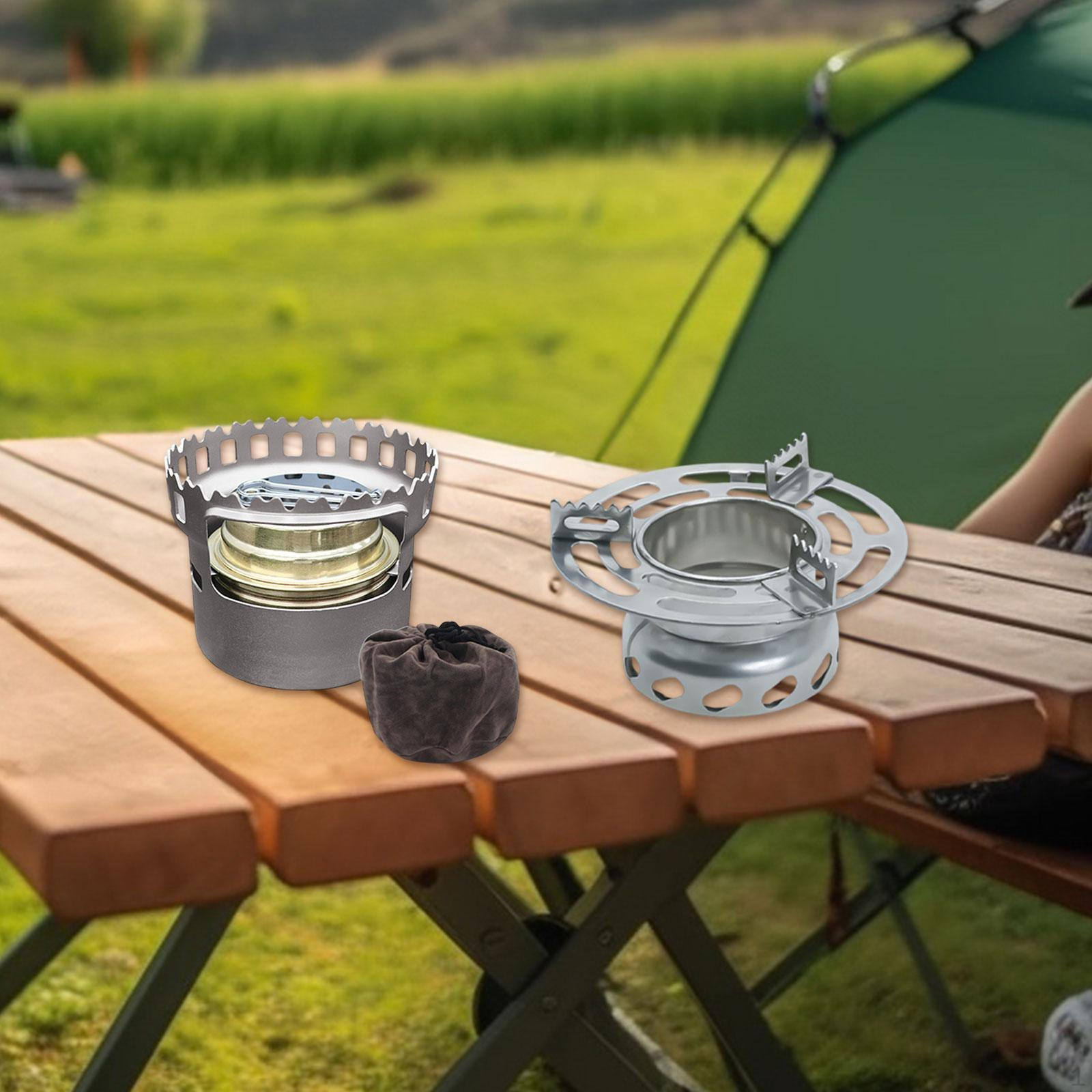 

Спиртовая печь для кемпинга из алюминиевого сплава, прочная компактная спиртовая горелка для активного отдыха Gray