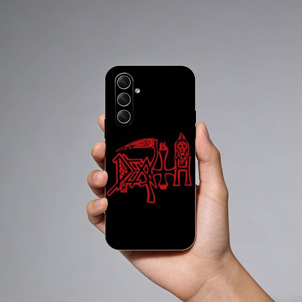 Metal Band D-Death Phone Case For Samsung Galaxy A73,A72,A71,A70,A52,A51 Others Soft Black Cover