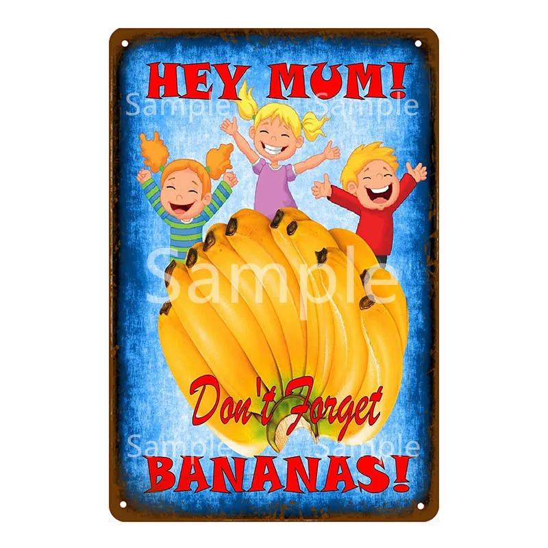 Thatchers Plaque Früchte Bananen Metallschild Vintage Bauernhof Dekoration Heimdeko Wandaufkleber Ladenmalerei Restaurant Poster YL168