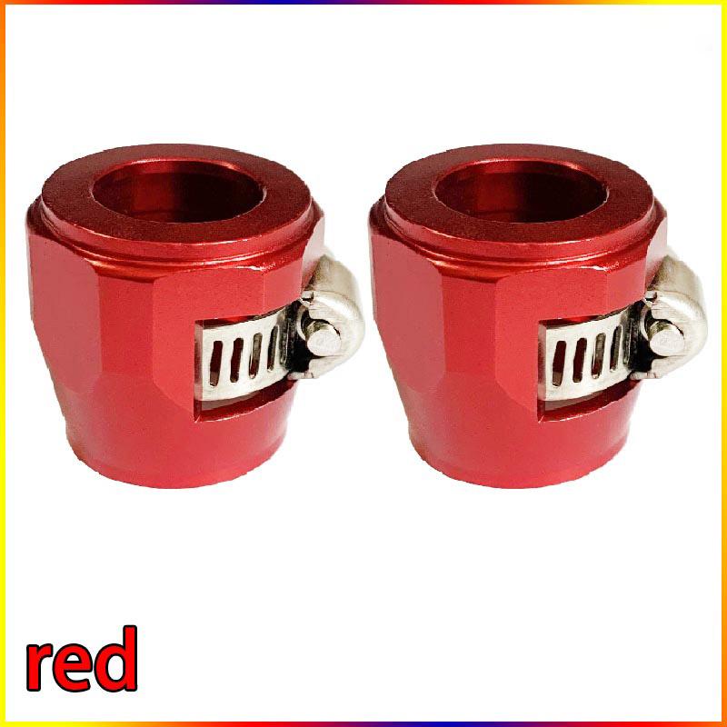 2PCS Automotive Hose Clamp Aluminum Alloy Clamp AN4 AN6AN8AN10AN12 Radiator Modification Fuel Pipe Buckle Hose Connector