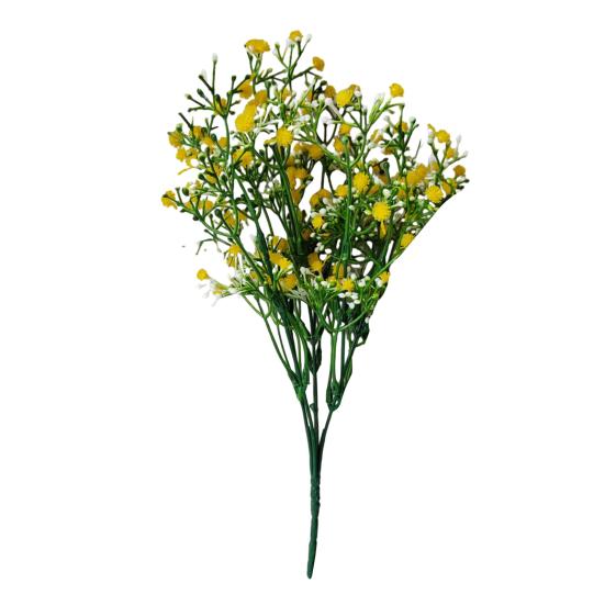 

Artificial Gypsophila Flowers Maintenance-Free Faux Flowers Realistic Fake Flowers with Flexible Stems for Home Wedding Party Decor Flower Arrangement жёлтый