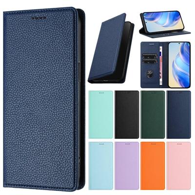 Leather Case For Honor X8 X8A X8B X9 9X X9A X9B X9C 4G 5G Auto Closing Card Slot Wallet Flip Cover Casing