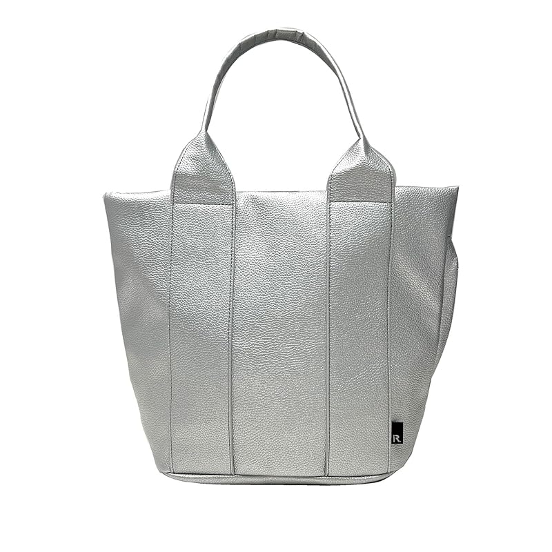 

[Root] 1323 A4 independence faux leather Horizontal type tote bag SN MEDIUM gentry (03 silver)