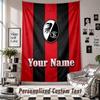 Arazzo da Appendere alla Parete con Nome e Testo Personalizzati, Arazzo Decorativo SC Freiburg FC per Camera da Letto