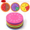 51Pcs EVA Round Shaped Fractions Instrument Montessori Math Educational Toys Math Teaching Aids Student Learning Tool
