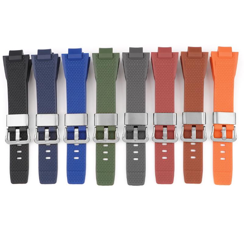 Watch Accessories For Casio G-SHOCK GST-B400 Series Resin Strap Men's Sports Waterproof Rubber Replacement Watchband Bracelet
