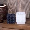 3D Skull Candle Silicone Mold DIY Tombstone Fist Shaped Skeleton Gypsum Resin Mold Halloween Party Atmosphere Decoration