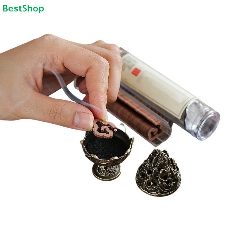 Ancient Style Mountain Incense Burner - Retro Bronze Incense Holder for Cone Incense, Home Decorative Fragrance Burner