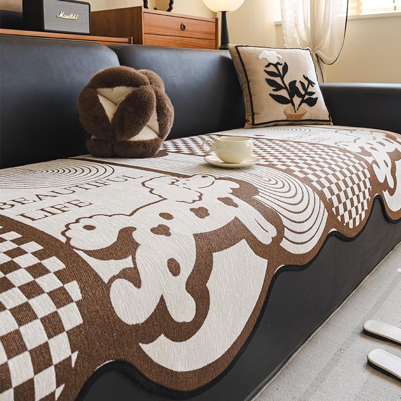 Chenier Irregular Special-Shaped Sofa Cushion Light Luxury High-End Non-Slip Seat Cushion Four-Season Universal Straight Sofa Cover