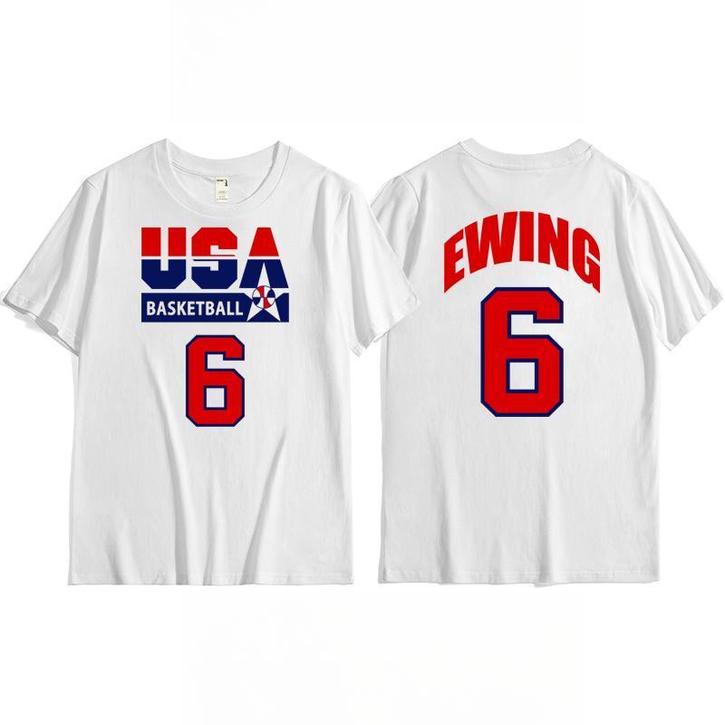 Футболка Dream Team 1992 года Мужской тренировочный топ по баскетболу American Vintage Dream One Спортивный Повседневный Хлопок Короткие рукава S