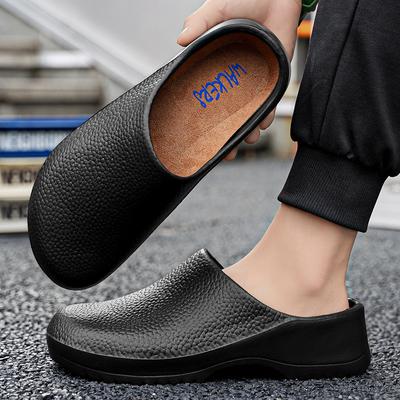 Men Slippers Couples Garden Clog Women Water Proof Chef Shoe Comfortable Sandal Slippers For Pet Workers Outdoor Fishing Shoes