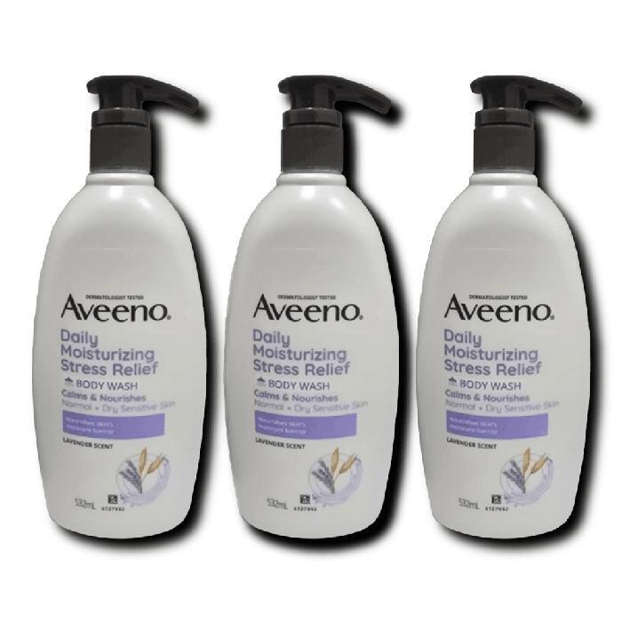 Aveeno Daily Moisturizing Stress Relief Body Wash 532ml x 3 (41940527)